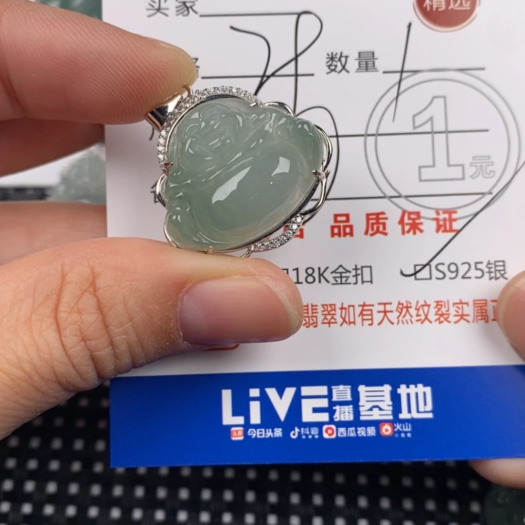 翡翠银S925镶嵌颈饰