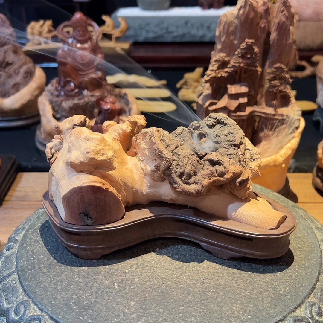 荔枝木牧****品荔枝木随形香炉