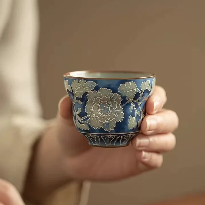 【现货】元青花葫芦杯-A12437