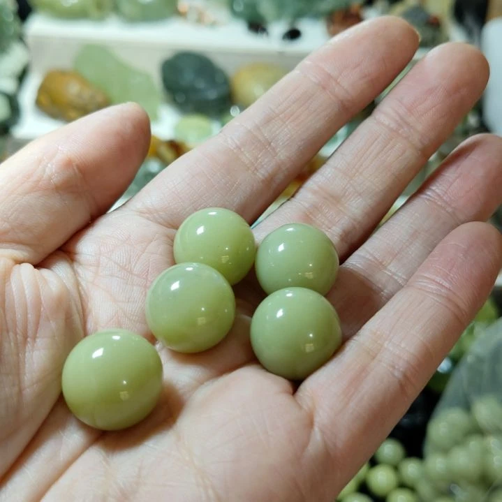 岫玉手串款式珠子未镶嵌子*鱼