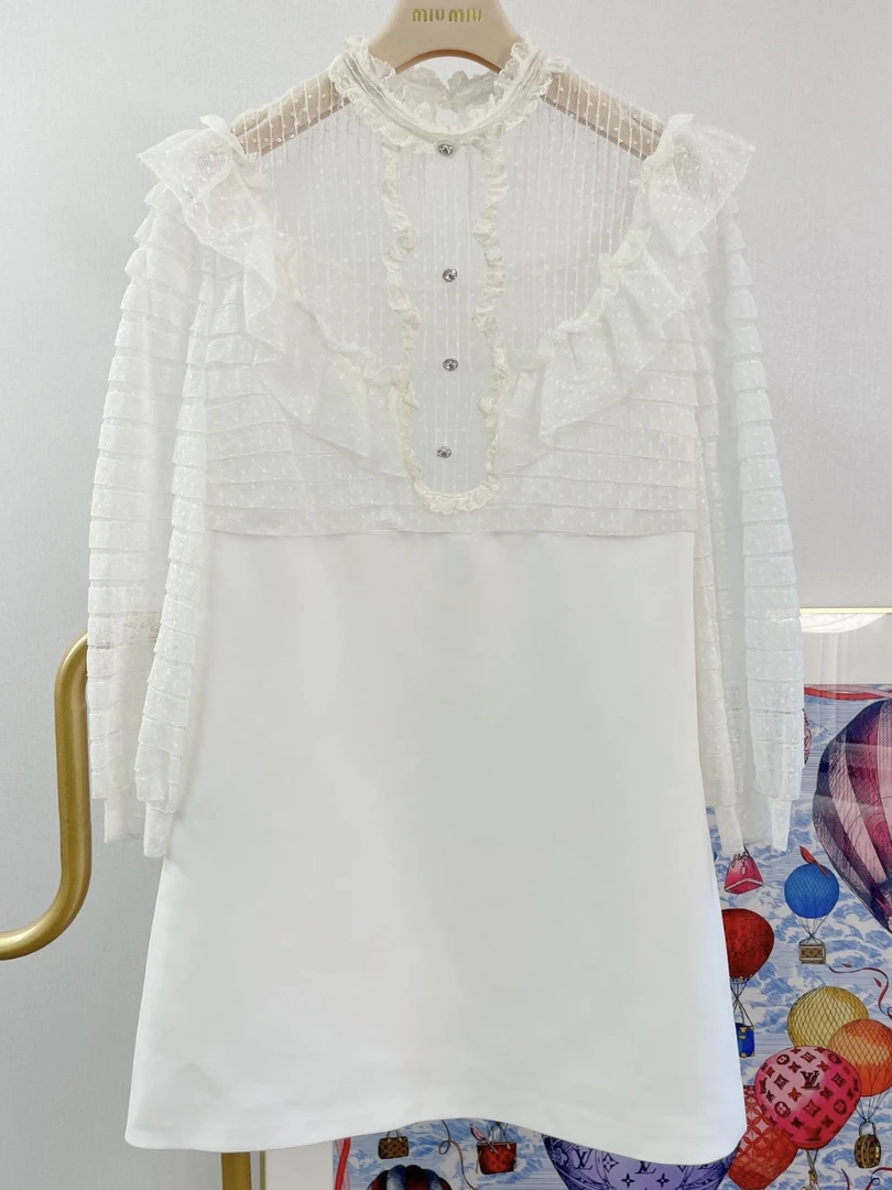 99新 MIU MIU/缪缪 MIUMIU缪缪蕾丝裙40码/E00623