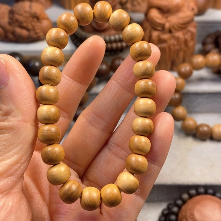 檀香木手串/手链老山檀奶香味8*9黄肉
