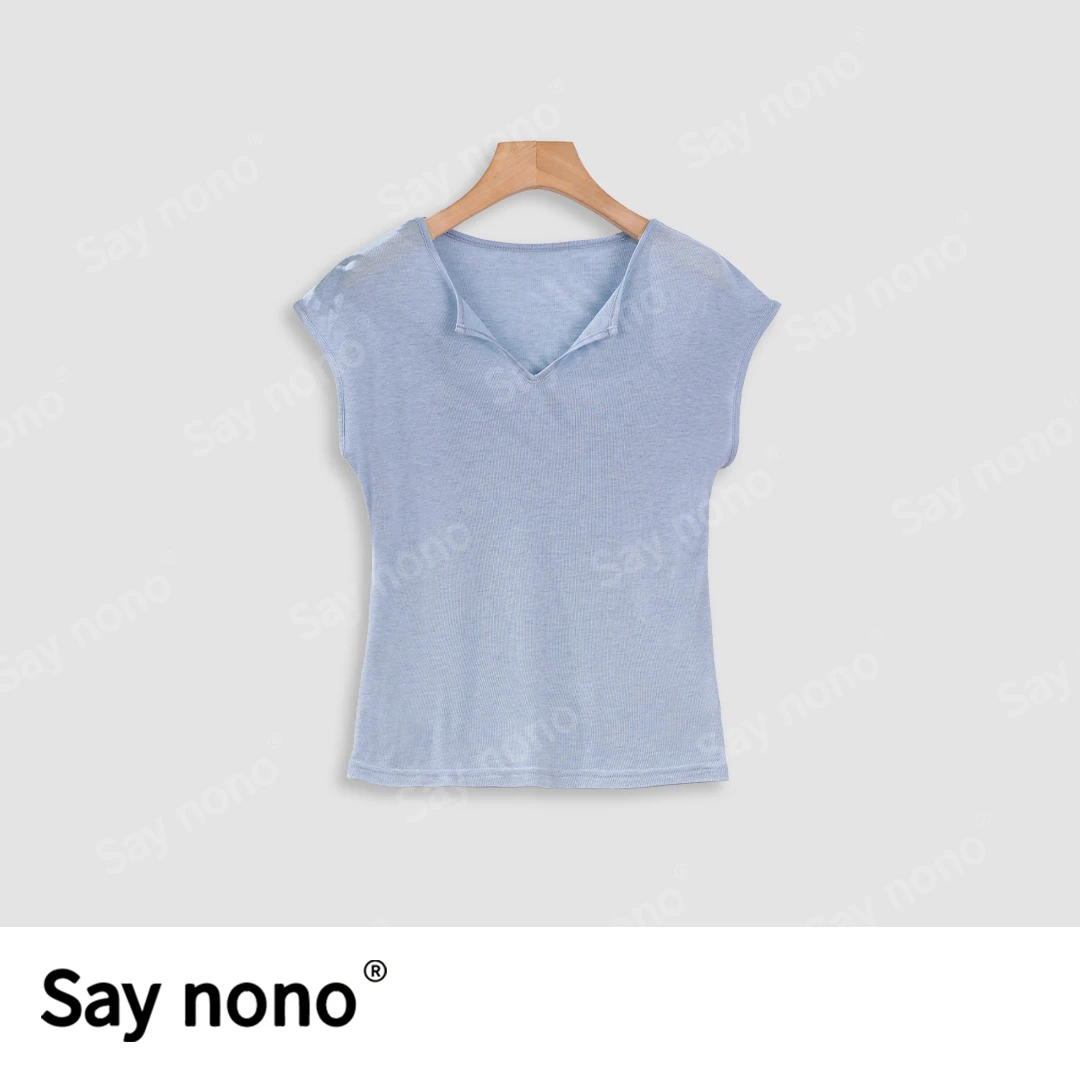 懒猫nono│Saynono 翻领包肩背心/HD3066