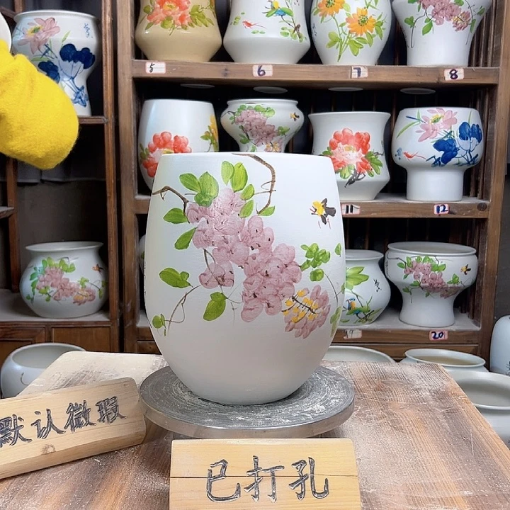 摆件但盆紫藤新款新款陶瓷