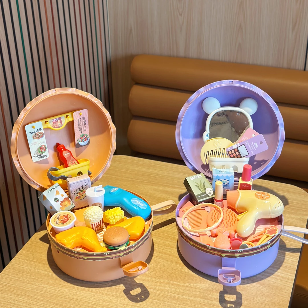 儿童过家家仿真汉堡薯条可乐玩具厨房做饭套装女孩子3-6岁4礼物5