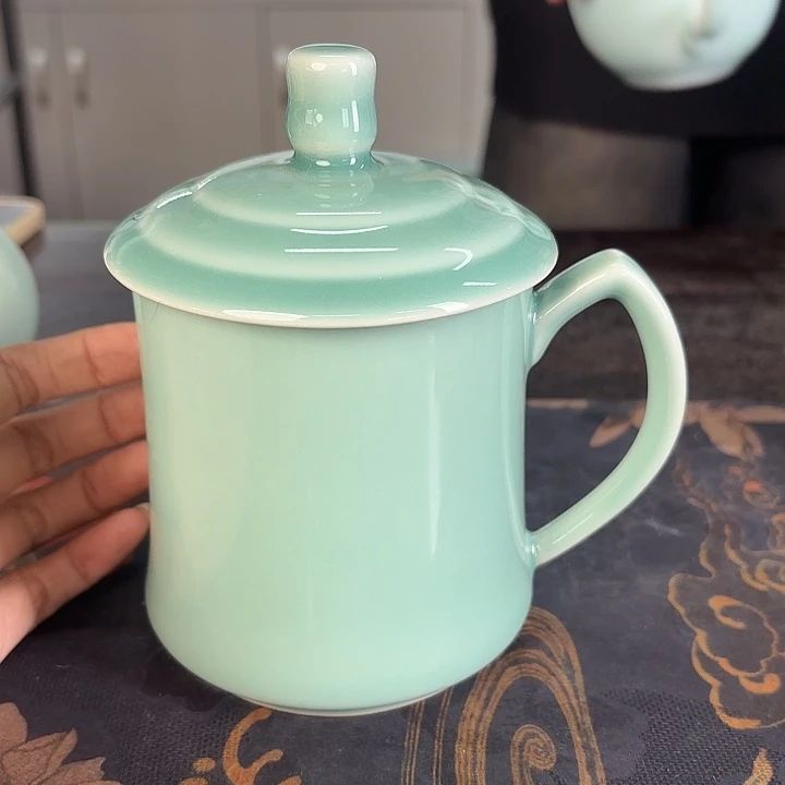 龙泉云间青瓷小米茶器