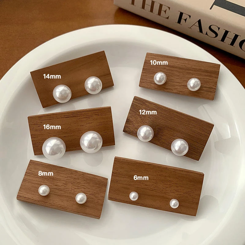 合金仿珍珠耳饰 秋冬馒头珠珠日常百搭精致时尚轻奢高级