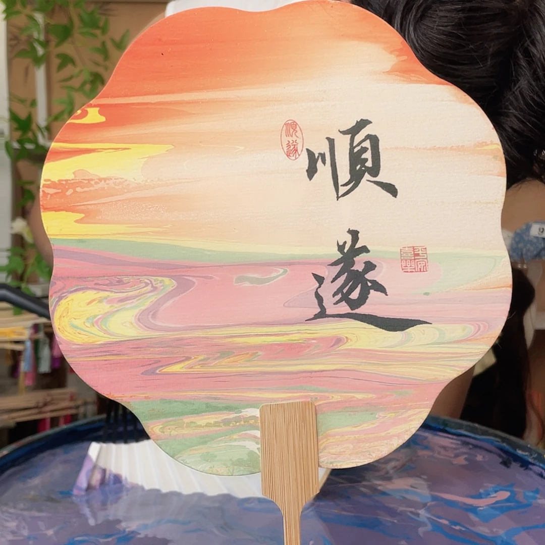 非遗传承 成品团扇