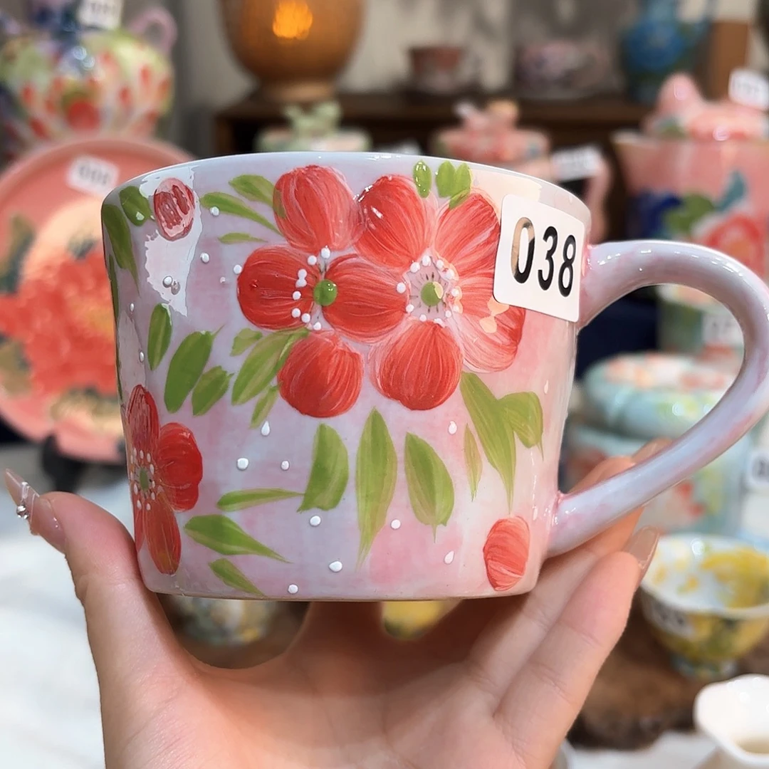 景德镇手绘高温釉下彩陶瓷茶具