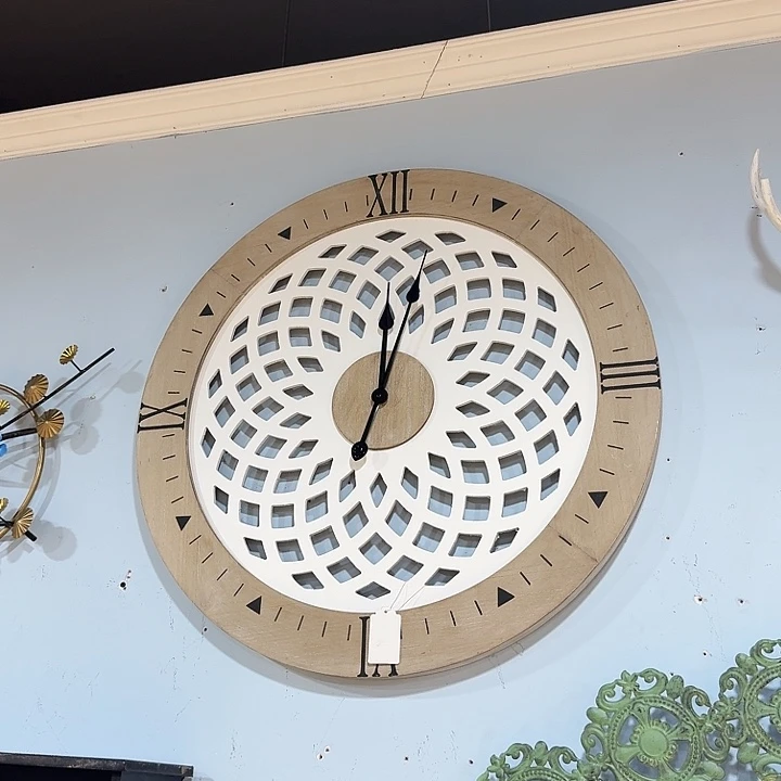 有机玻璃木质时钟