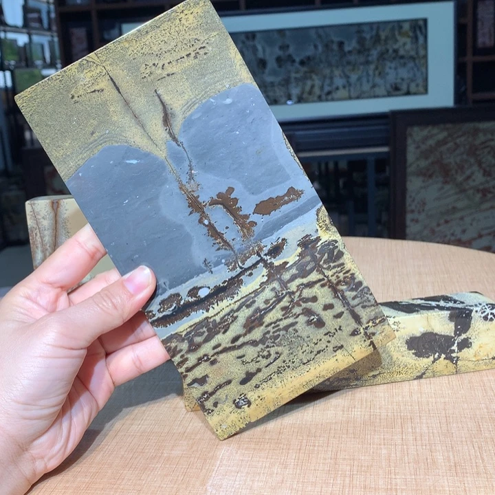 ，广西国画石摆件，收藏观赏