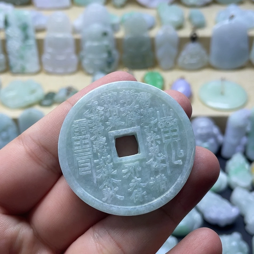 颈饰未镶嵌翡翠纯天然翡翠