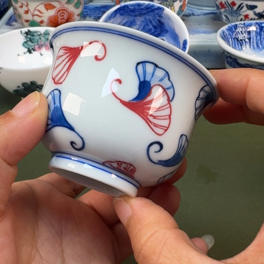 陶瓷景德镇春手绘茶具圆圆209