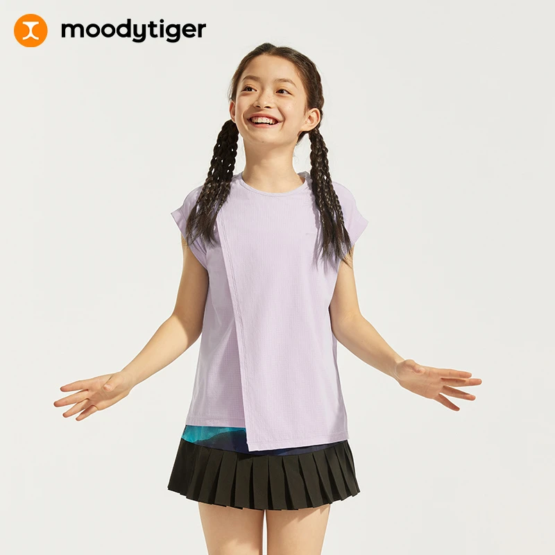 moodytiger【活动】夏透气双层短袖T恤Air Supply女童42210120【主】