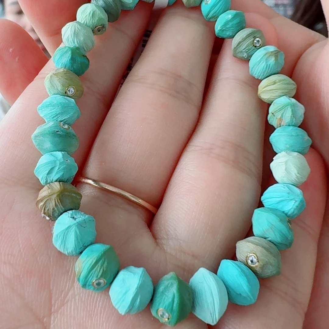 未镶嵌绿松石珠宝奇石