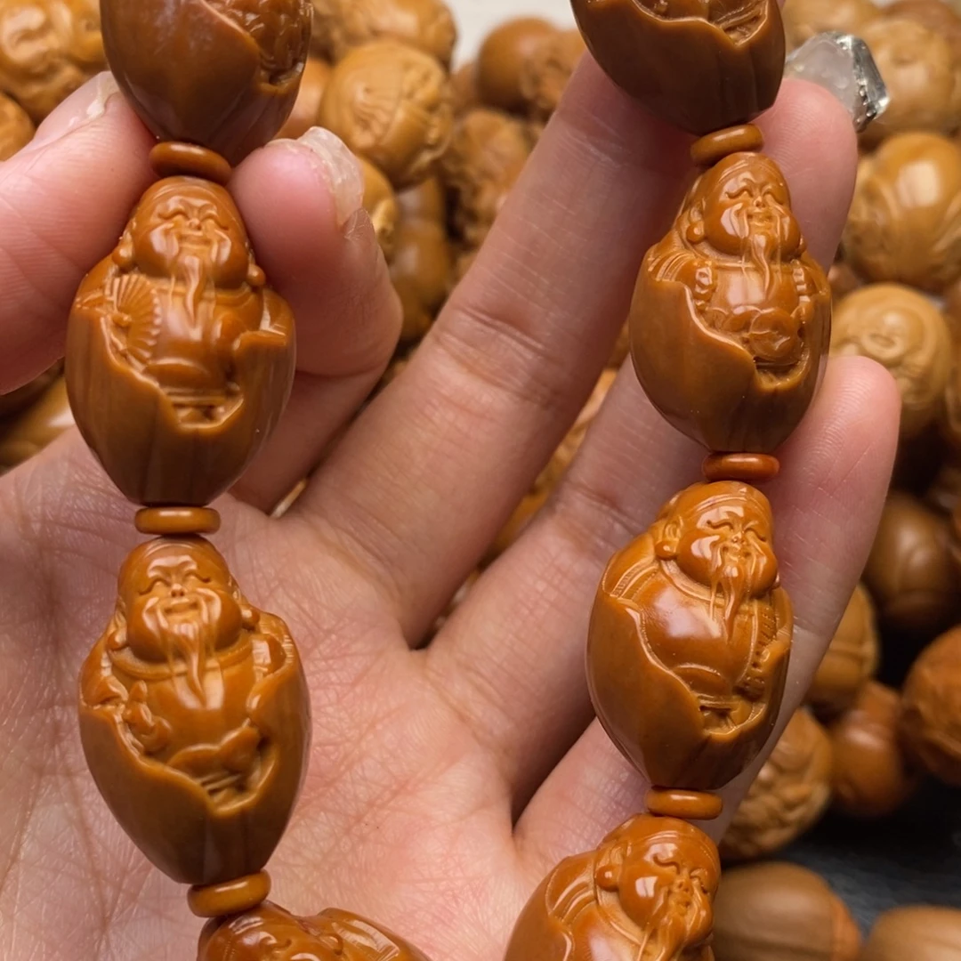 手串橄榄核包衣财神1.7