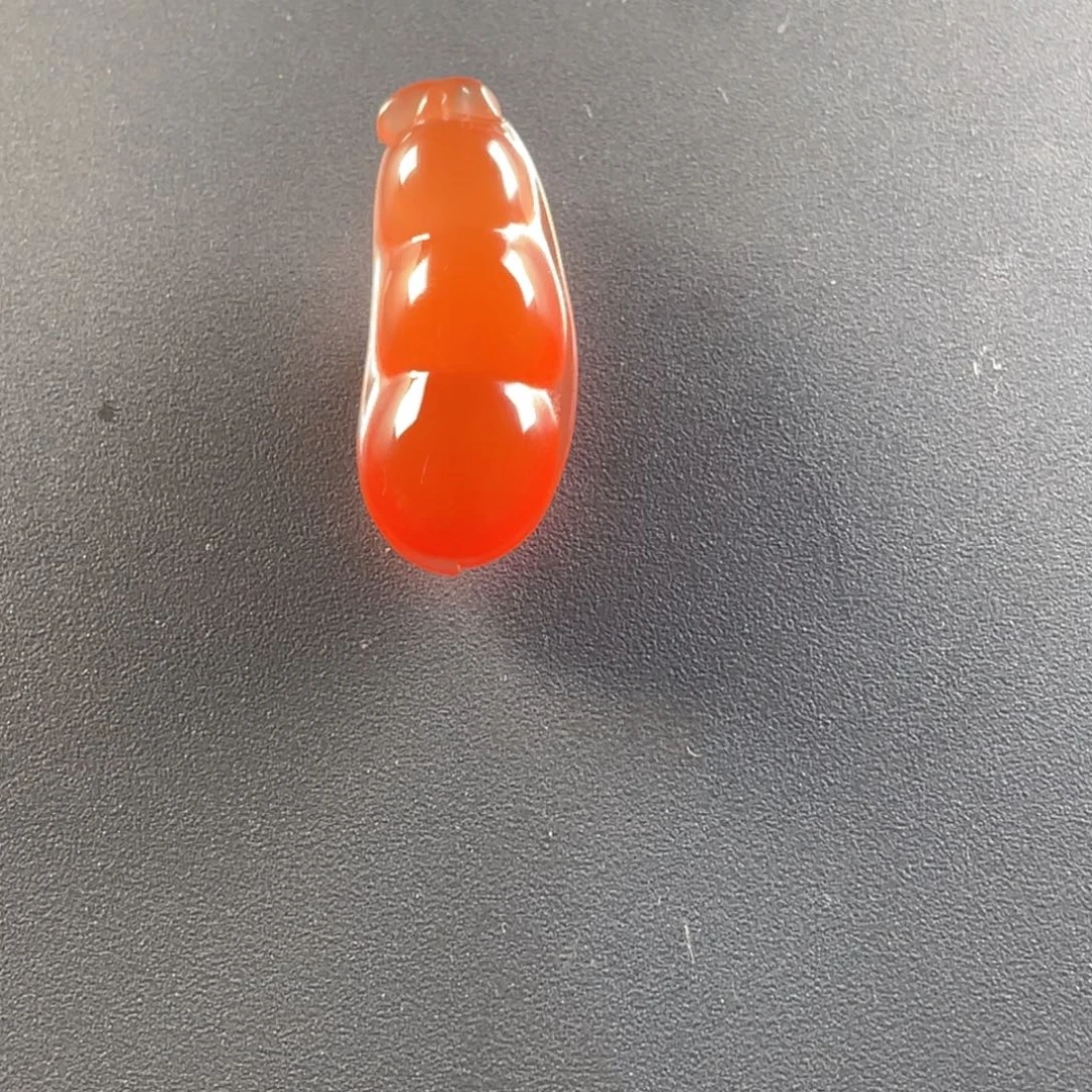 南红玛瑙未镶嵌保山天然原矿杨柳冰红福豆挂件