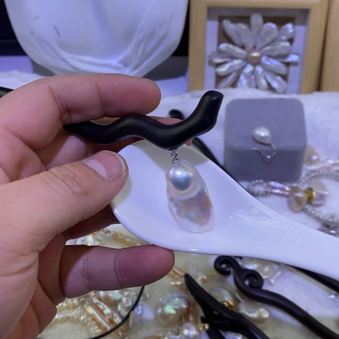 v***啦淡水珍珠未镶嵌发饰