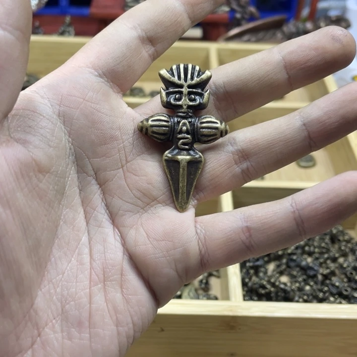 藏传黄利马小元素一个手工翻砂