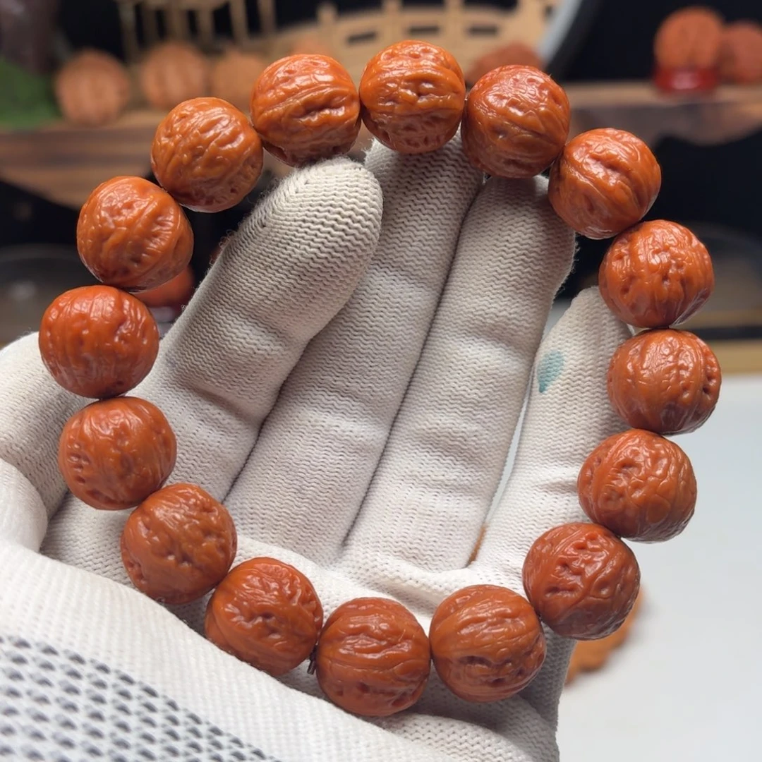 吊坠文玩核桃16金豆子