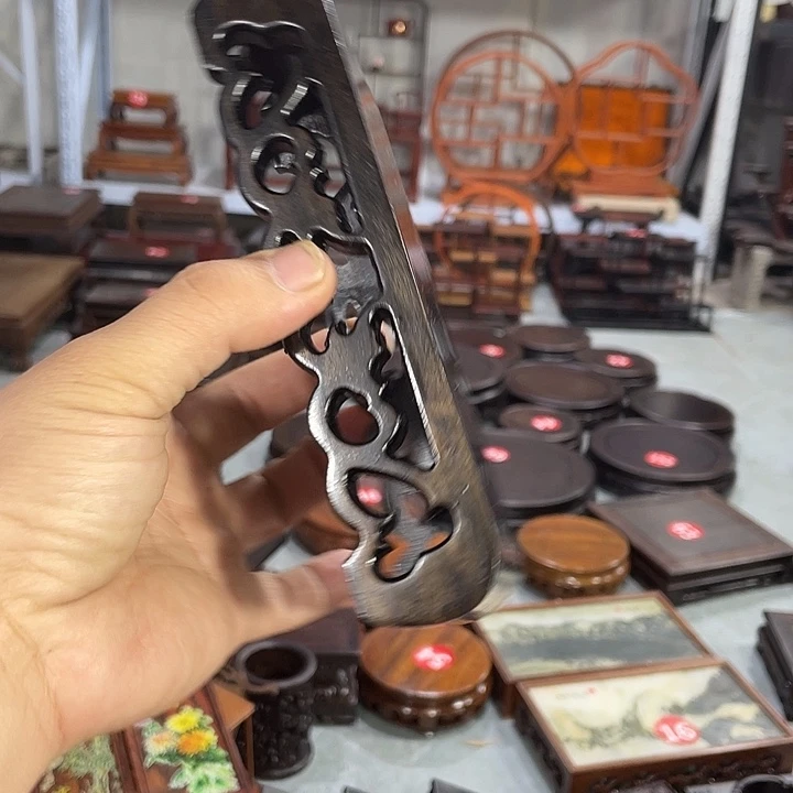 红木底座工艺品紫砂红木底座工艺品16.5