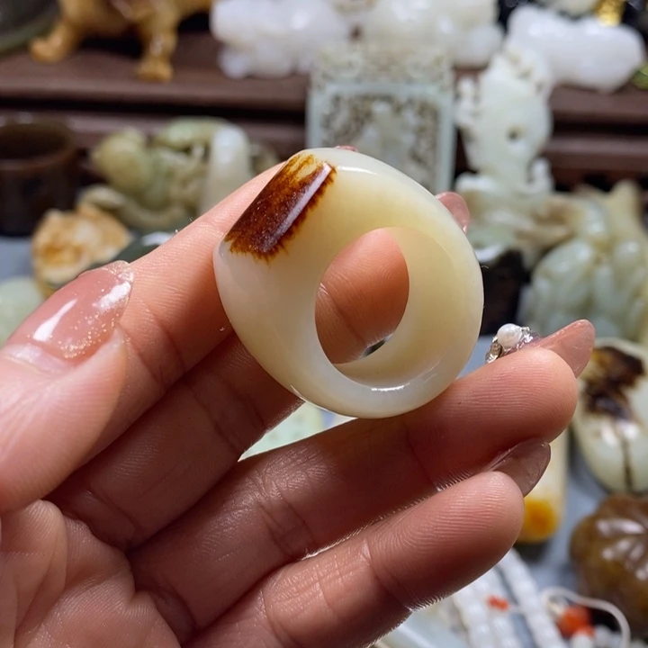 和田玉挂件未镶嵌紫*堂