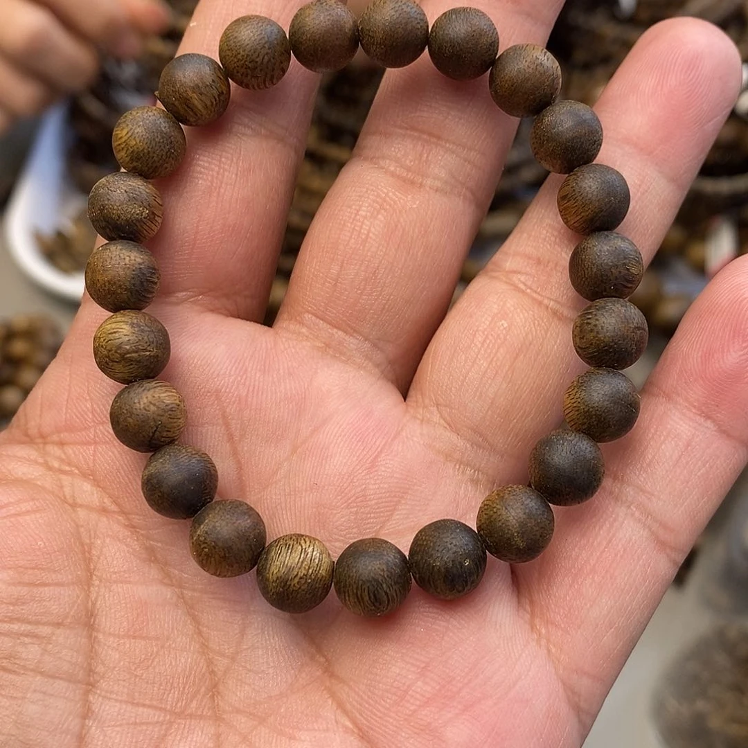 沉香手串令**花圆珠08单圈6克多样性发一