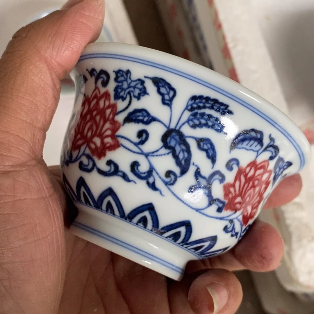 杯枪***瑰景德镇高温还原陶瓷