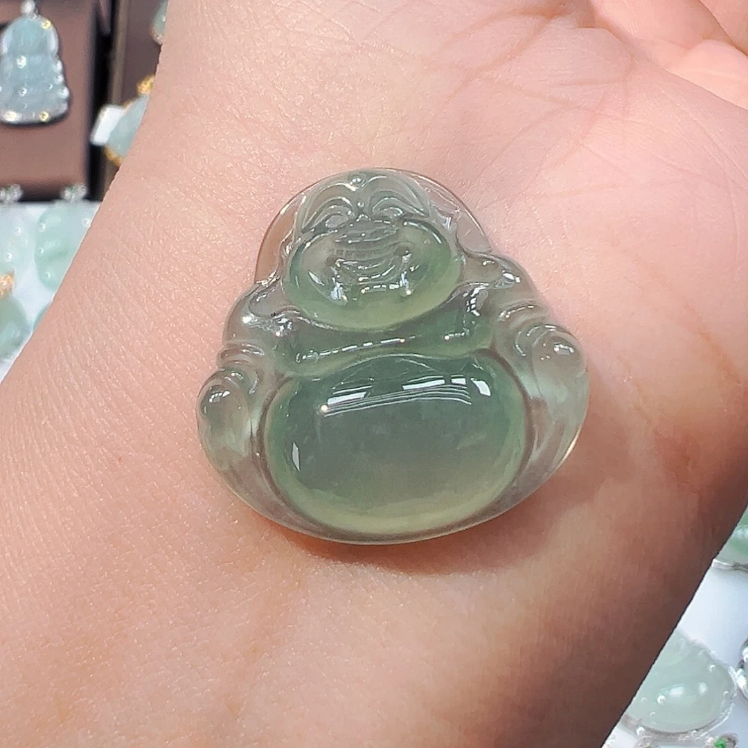 翡翠未镶嵌吊坠(不含链)佛公23.5*24.5*6.4