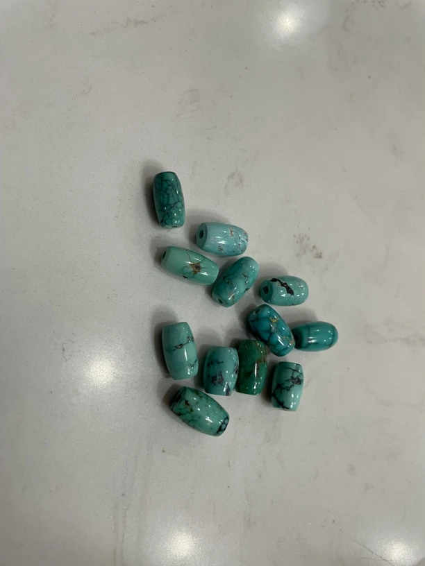 天然老油绿松石单珠7mm（多样性发其一）