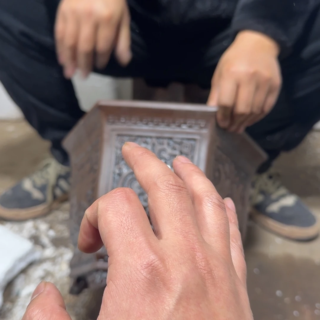 紫砂花盆口径27 23高度22