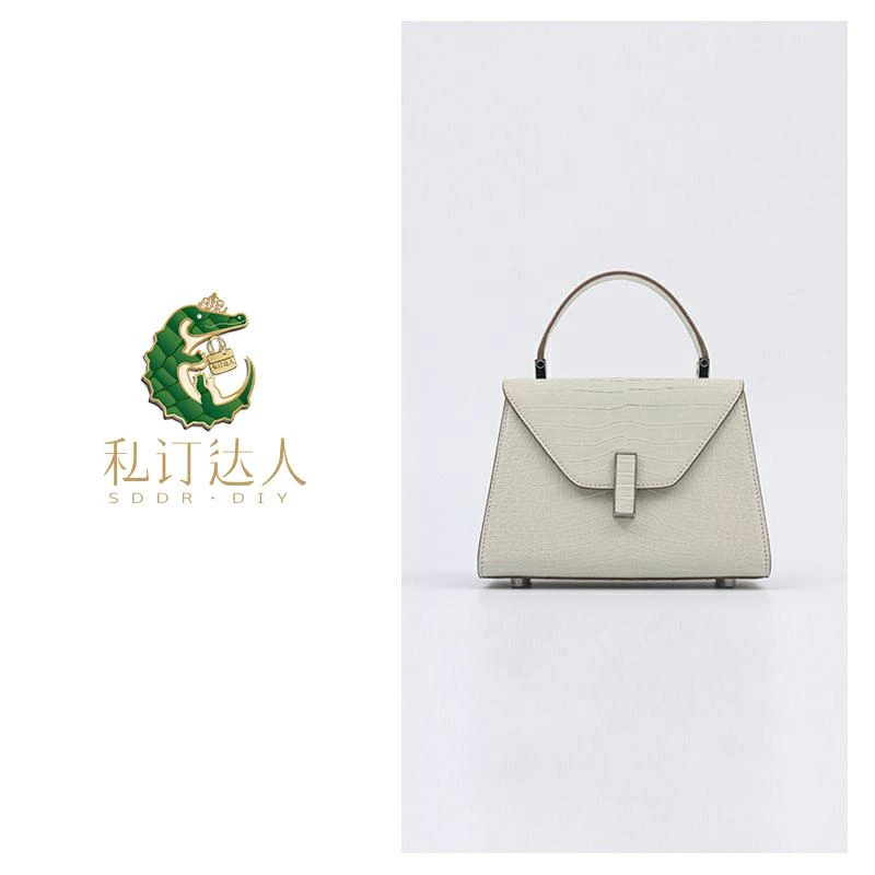 2025年新款鳄鱼皮真皮女士包包单肩经典小瓦
