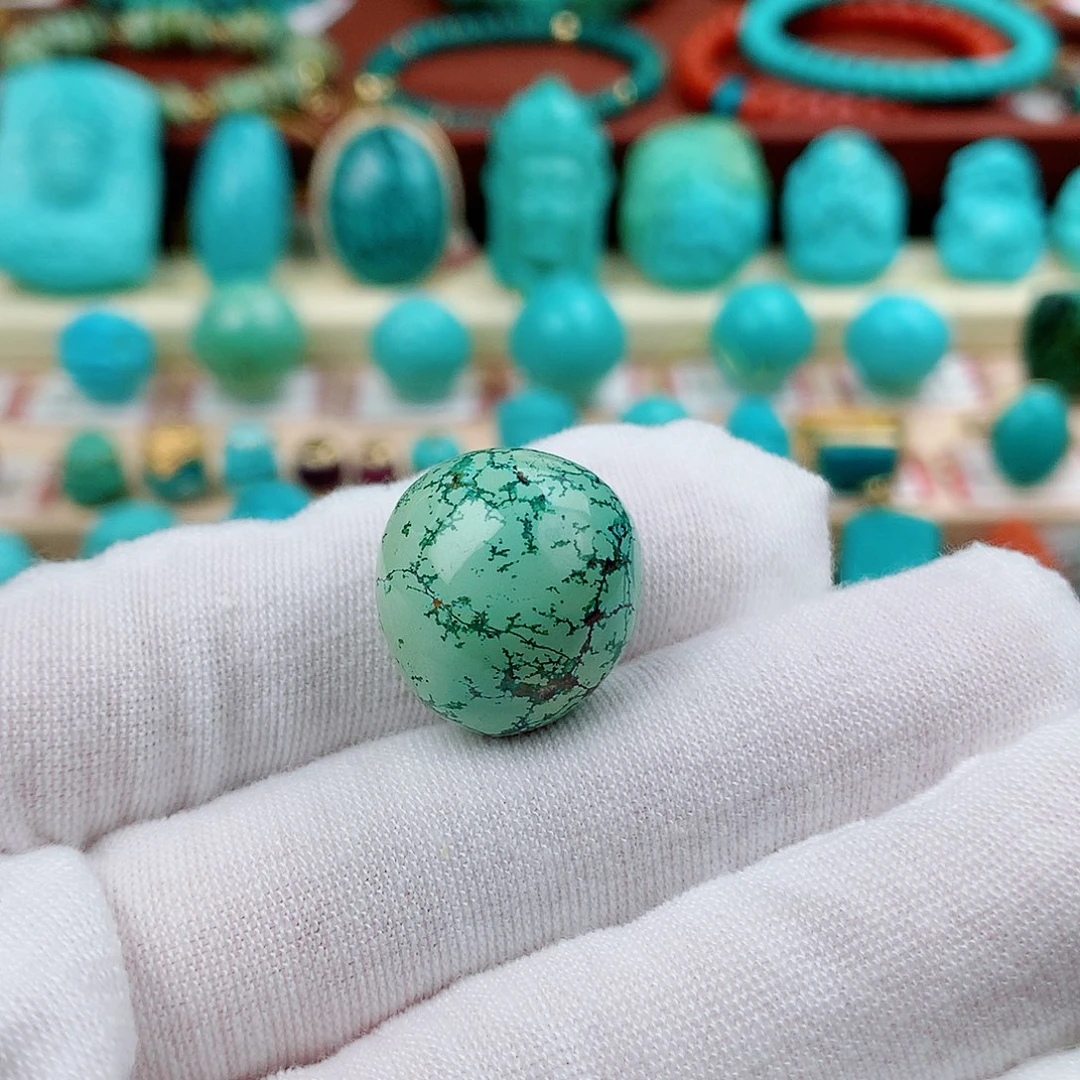 绿松石未镶嵌珠宝半成品