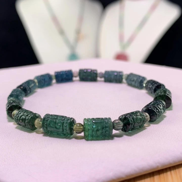 双色碧玺手链未镶嵌