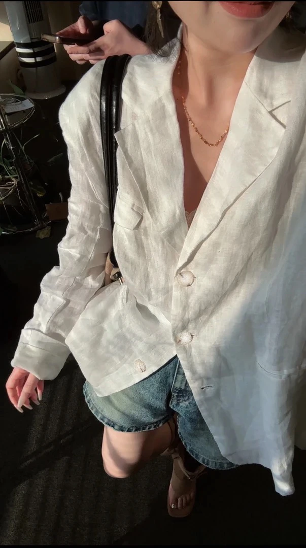 WDD 复愫街定制苎麻西装外套