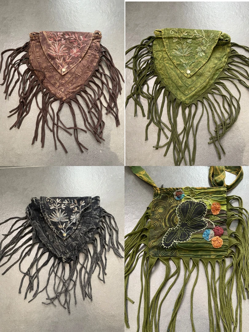 【荷叶包】异域原创手工刺绣包包 -海外代购no退no换