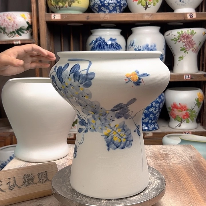 陶蘑菇兰兰紫藤新款新款陶瓷陶瓷