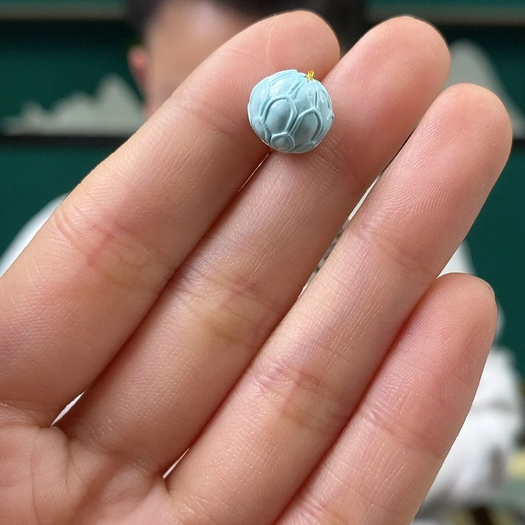 绿松石未镶嵌挂件