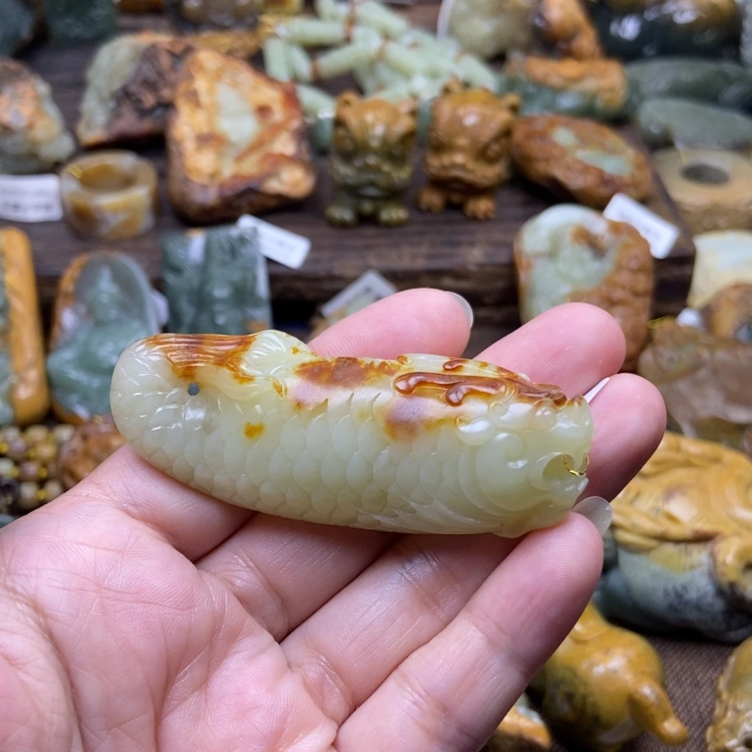 ᯤ***⁺未镶嵌岫岩河磨玉（透闪石质玉）珠宝奇石