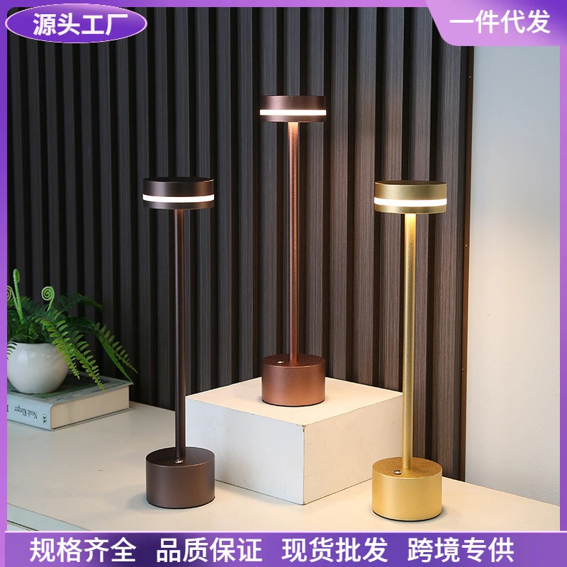 酒吧卡座桌面台灯餐厅氛围灯USB充电可调光led床头灯触摸灯小夜灯
