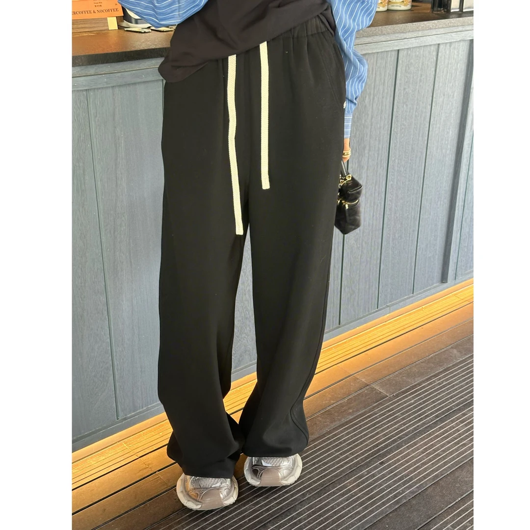 LYXZ x 大小与【神裤来啦】春季新款口袋边铁标休闲裤65465