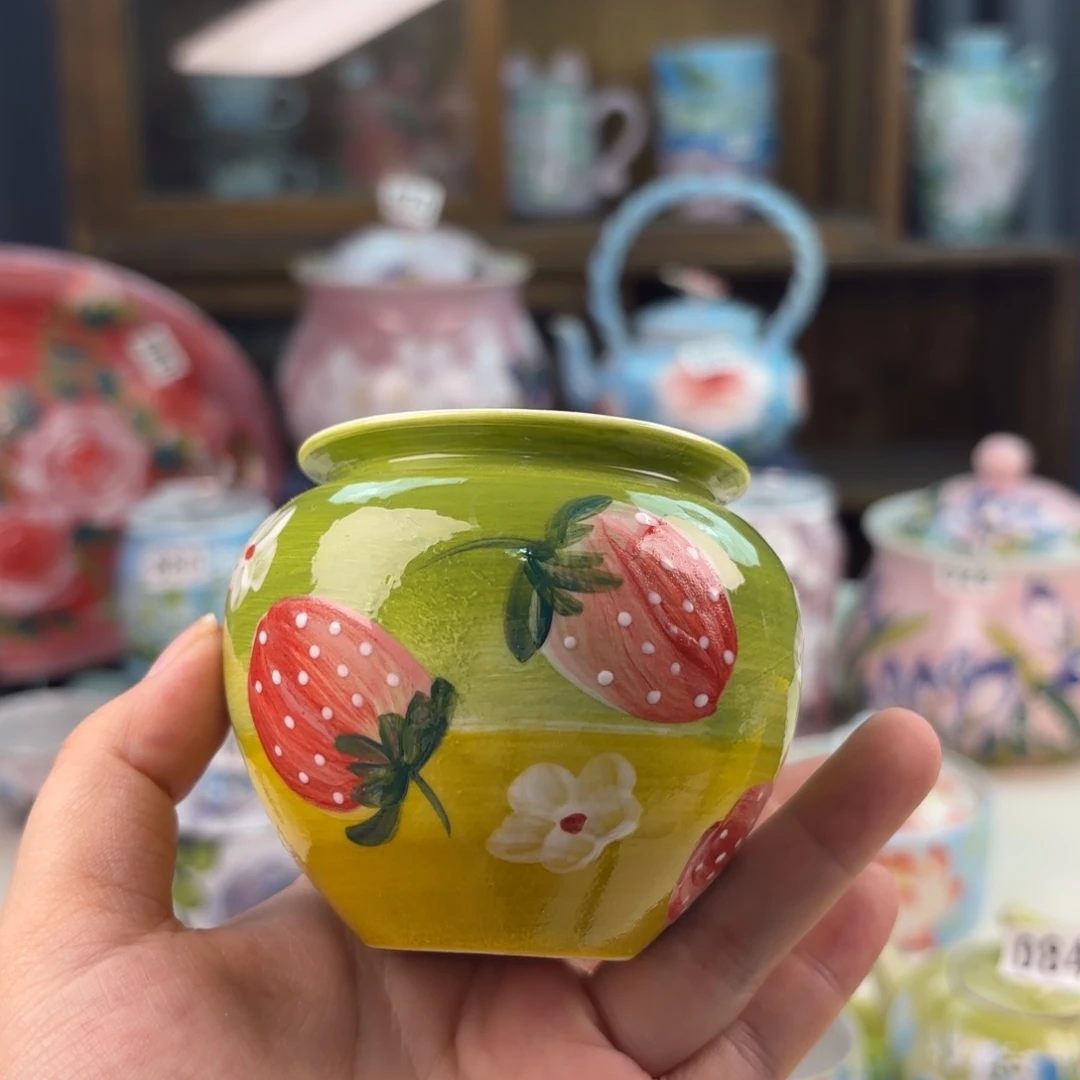 景德镇手绘高温釉下彩陶瓷茶具