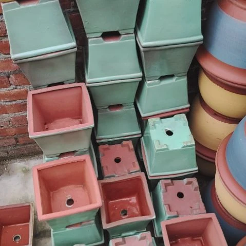 口径16 高13 绿 微霞四个