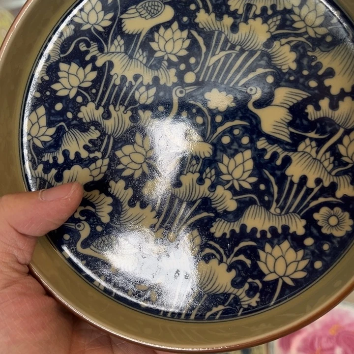 瓷片景德镇二号釉一路连科大壶承微瑕