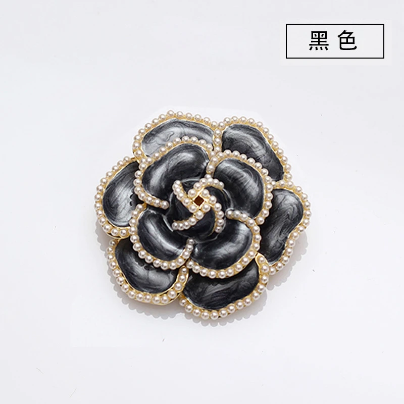 锌合金仿珍珠胸针 高档优雅花朵日韩植物花卉甜美风胸针时尚百搭