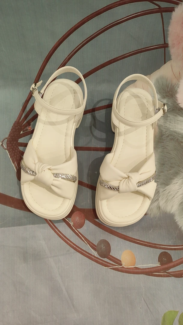 2025年夏季新款法式粗跟厚底罗马凉鞋