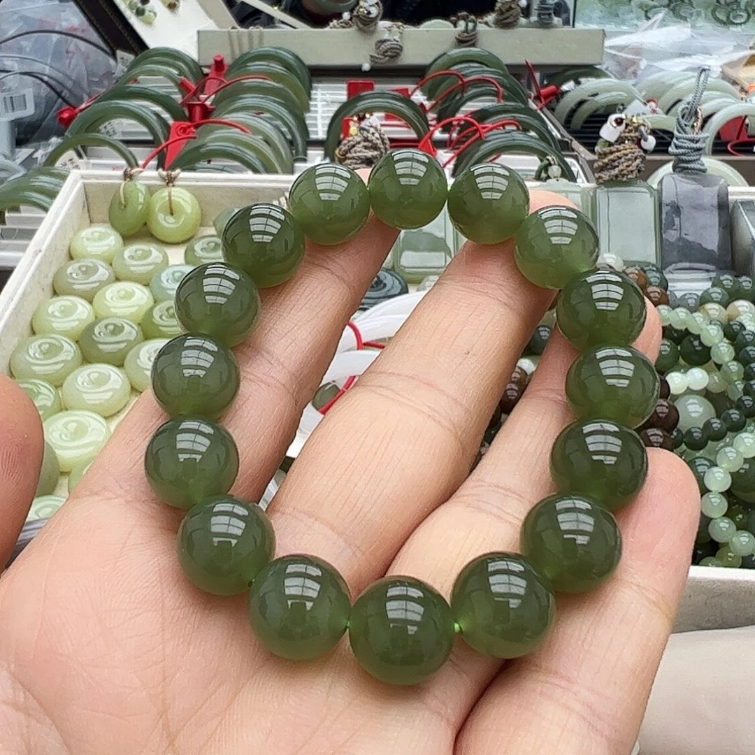 和田玉未镶嵌手链