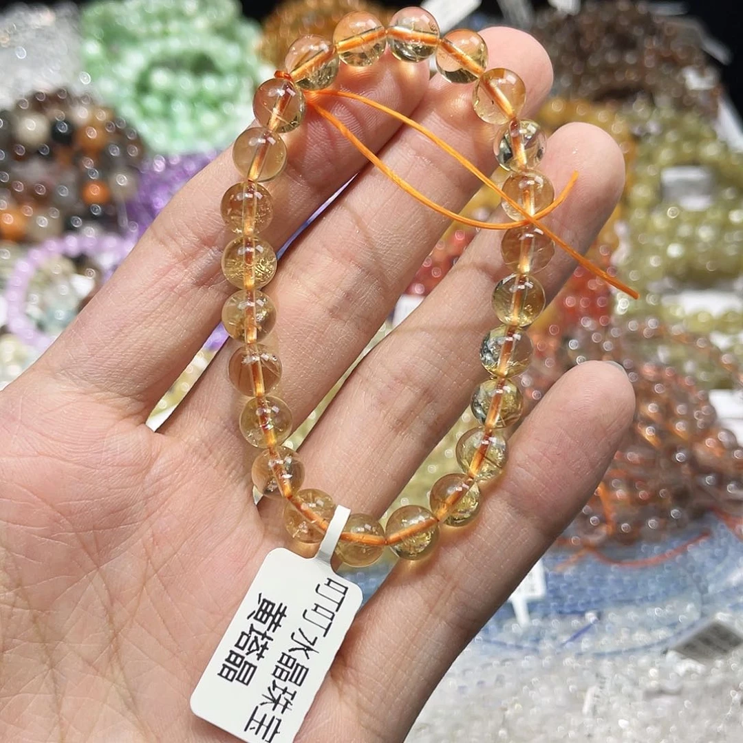 水晶手链未镶嵌黄塔晶8