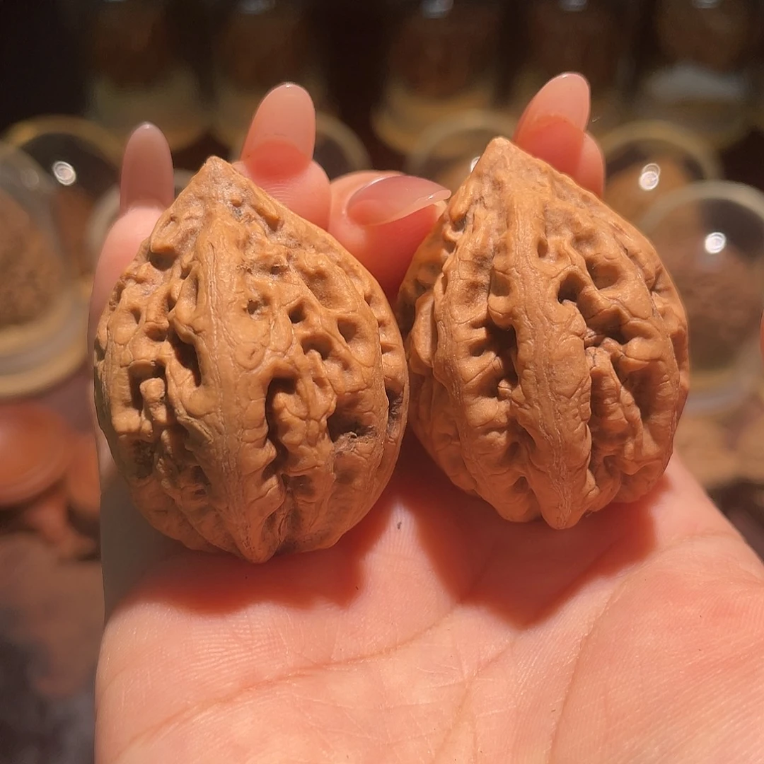 把件文玩核桃粗筋龙珠十七