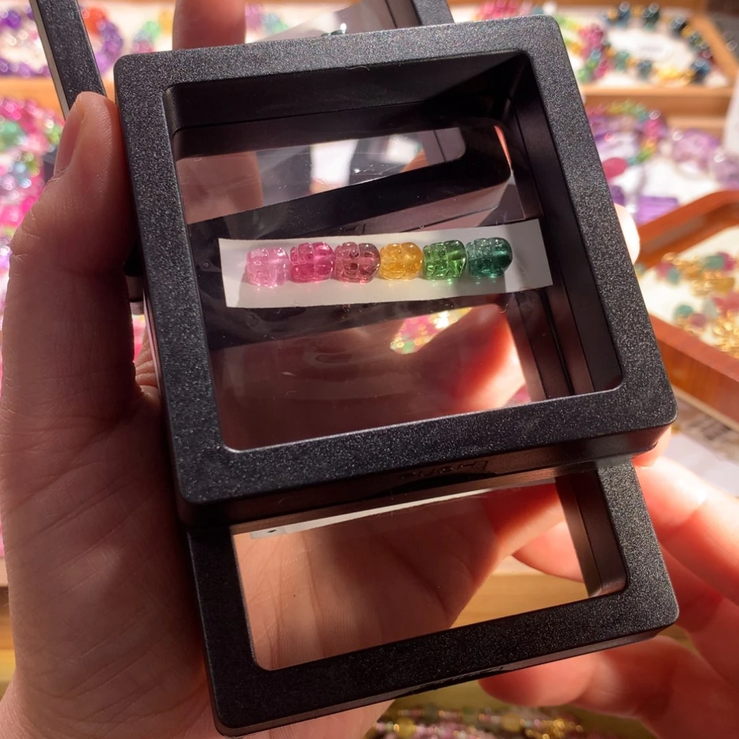 吊坠未镶嵌碧玺多样性发其一（6只的戒指）